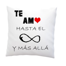 Almohadones Te Amo Hasta el Infinito